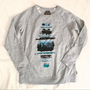 NWOT Gray Burton Sweatshirt
